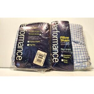 Spring Industries Pillow Sham Set of 2 Marian Gin Blue Standard/Regular   NIP